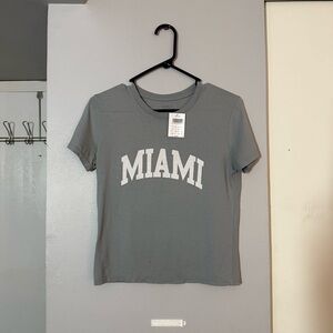 Brandy Melville John Galt Seafoam Sage Green Miami Shirt